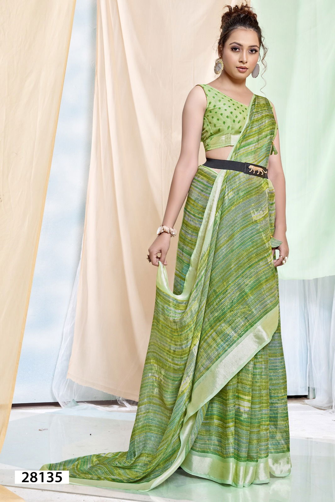 Brinda Vol 2 By Vallabhi Daily Wear Chiffon Sarees Wholesale Shop In Surat
